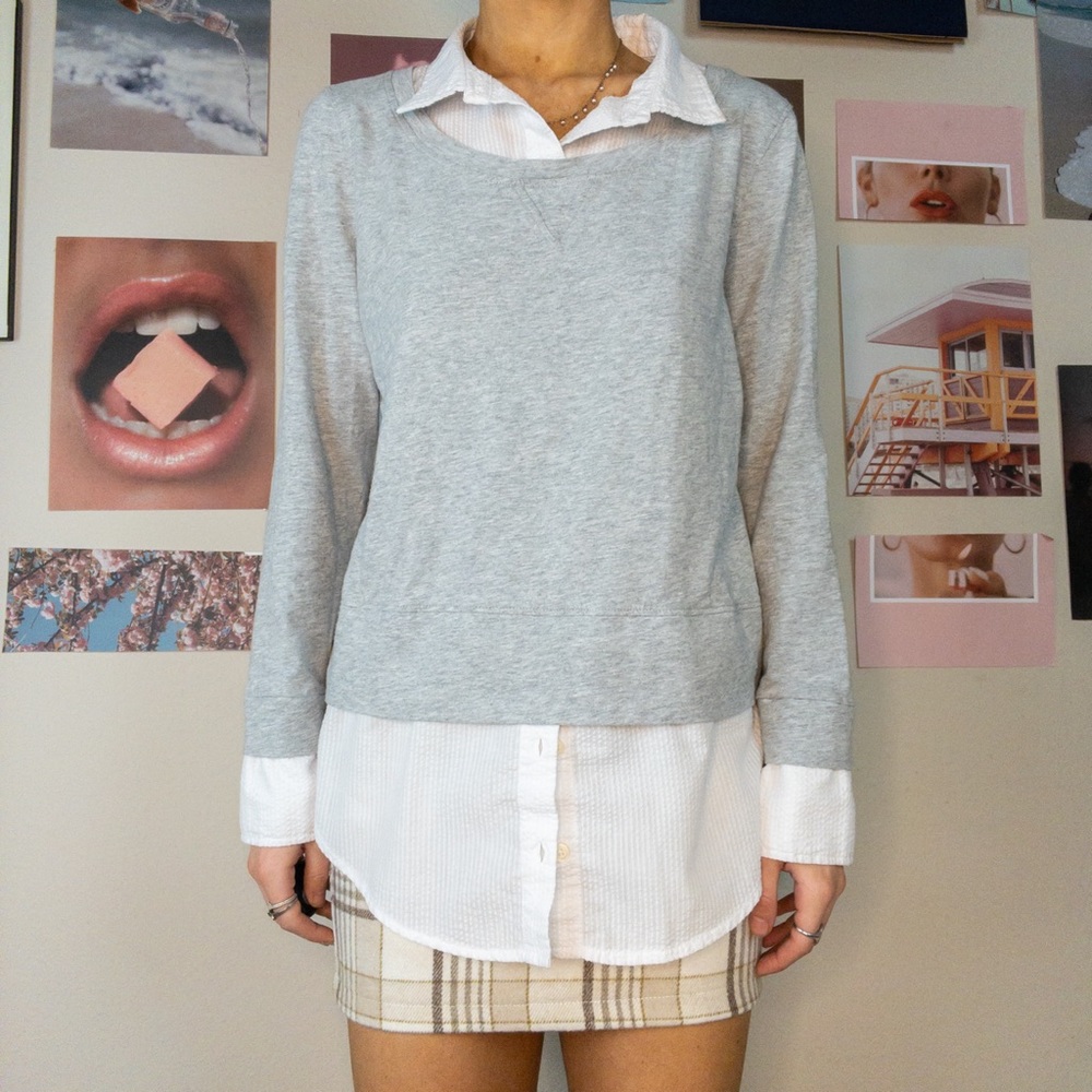 Tommy Hilfiger Layered Sweater Button Down